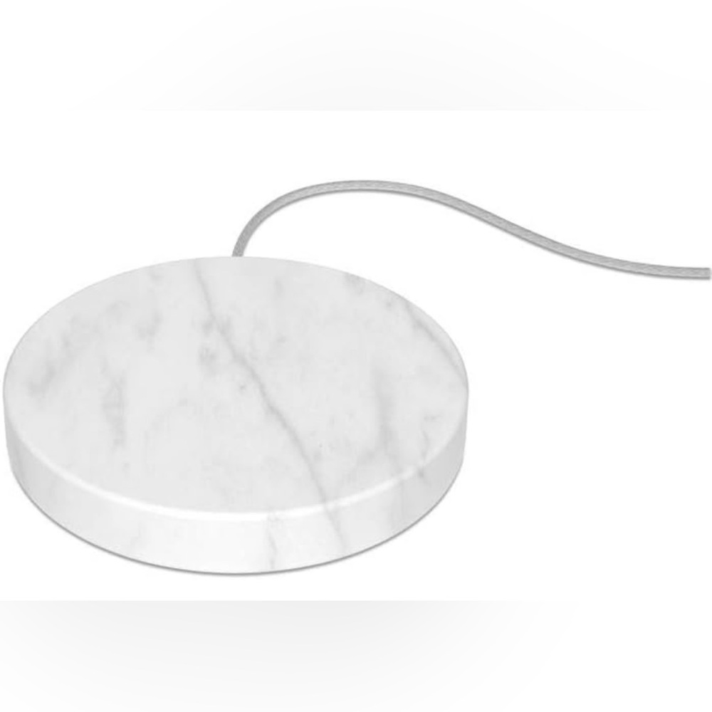 White Marble Wireless Charging Stone